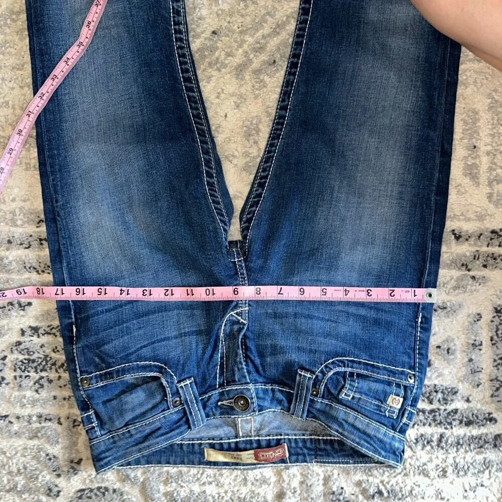 Big Star Remy Low Rise Women's Jeans Size 27 Long Dark Blue Bootcut Vintage - Picture 6 of 15